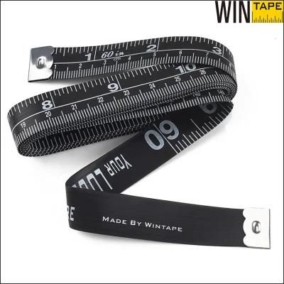 Black Meter Sewing Fiberglass Measuring Tape with Your Logo