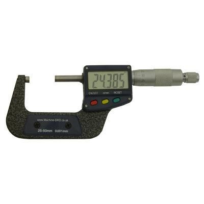 25-50mm (1-2 inch) External/Outside Digital Micrometer with Large Display