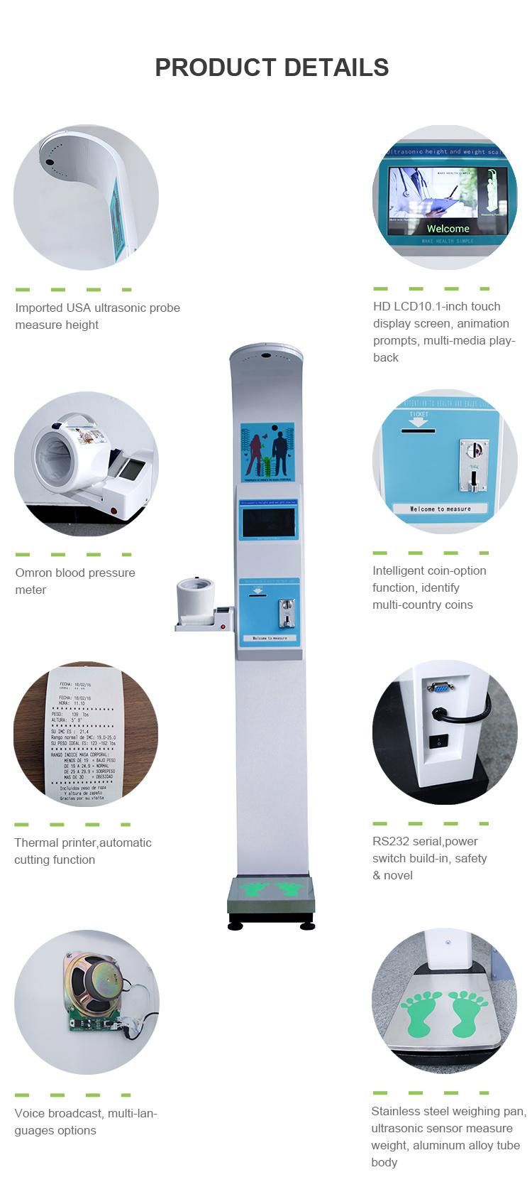 Blood Pressure Measuring Scales Height and Weight Machine Sh-800A