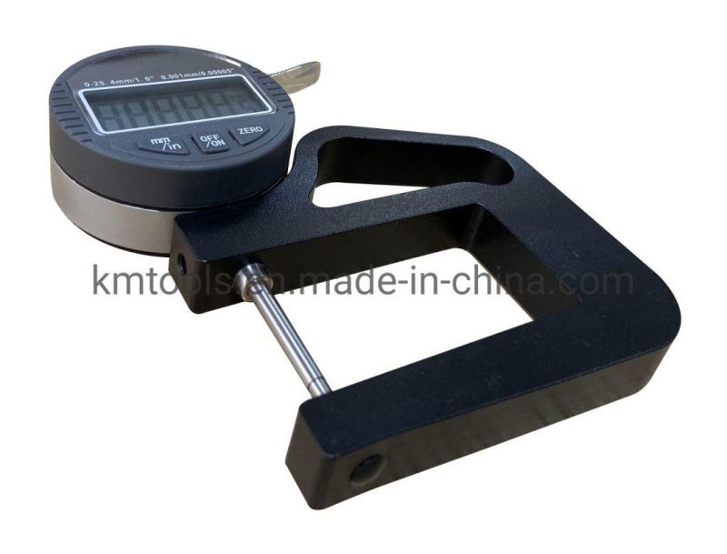 Customized 0-25.4mm/0-1′ ′ Digital Thickness Gauge with 0.001mm/0.00005′ ′ Resolution