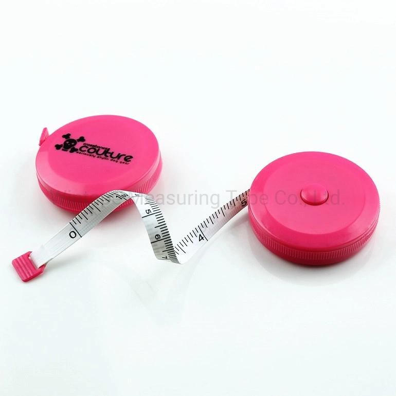 Tape Measure 150 Cm 60 Inch Push Button Tape Body Measuring Soft Retractable for Sewing Double-Sided Tailor Cloth Ruler