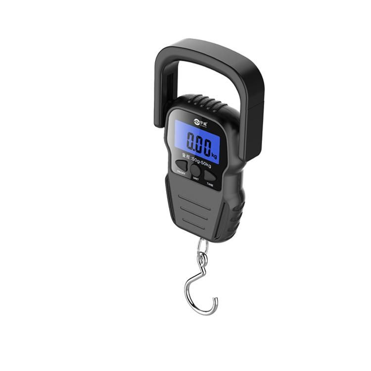 Portable Digital Luggage Scale 50kg Electronic Weighing Scale Digital Hanging Scale with Big Blue LCD Display