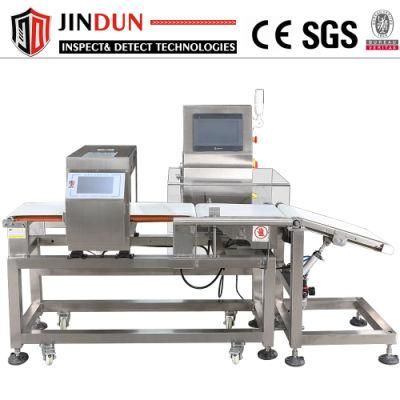 Belt Conveyor Factory Metal Detector and Checkweigher Combo Machine