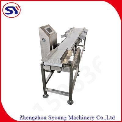 Conveyor Belt Checkweigher Chicken Leg Quarters Weight Grading Machine