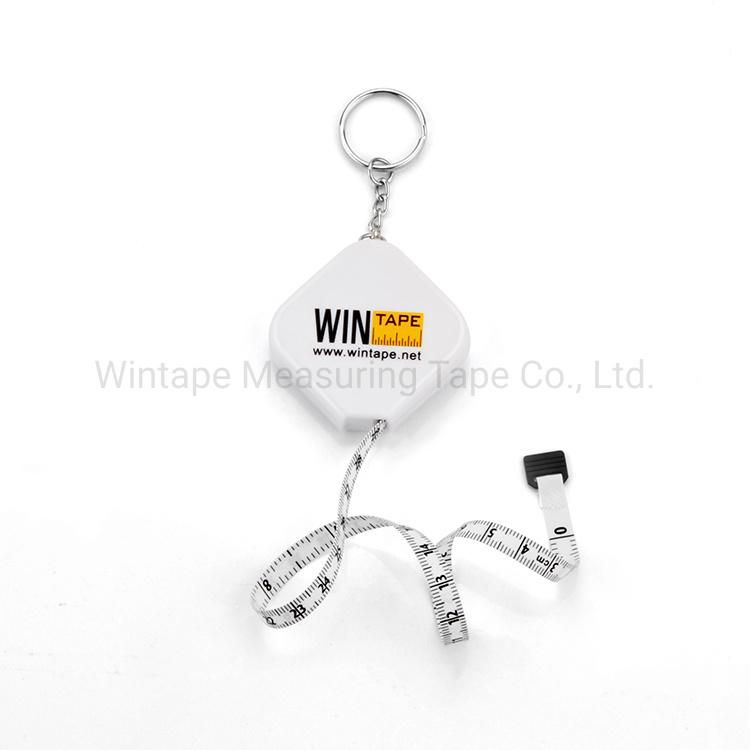 Pocket Soft Retractable Cute Mini Promotional Square Measuring Tape