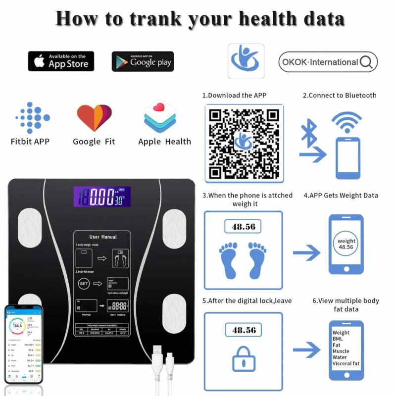 BL-2602 Body Fat Scale with Bluetooth