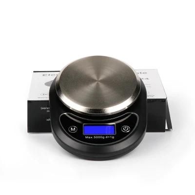 Stainless Digital Silver Tray Food Fruit Scale for Kitchen 5kg