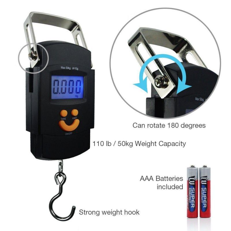 Fishing Hook Electronic Balance Digital Traveling Luggage Weighing Scale