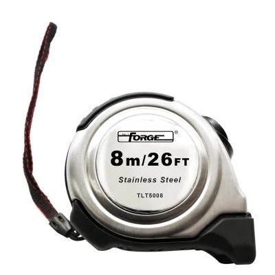 8m Auto Lock Steel Tape Measure with Nylon Coated Dual Blade