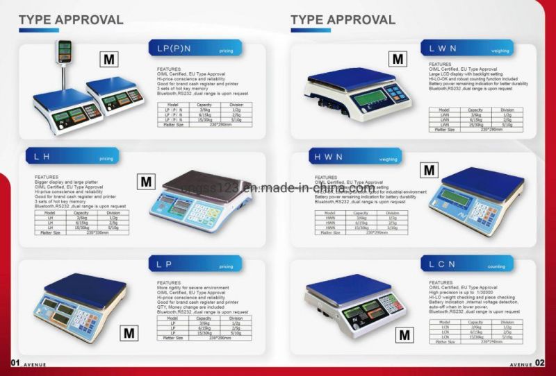 OIML Electronic Scale Waterproof Weighing Scale (AIPI-SS2)