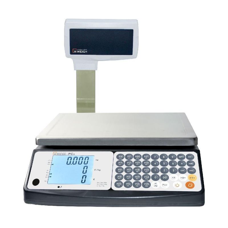 PC6 2g 5g 30kg OIML Digital Price Computing Weighing Scale with Pole