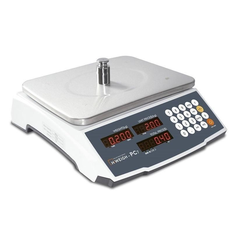 Digital Dual Range Price Computing Weighing Scales with 2 Plu