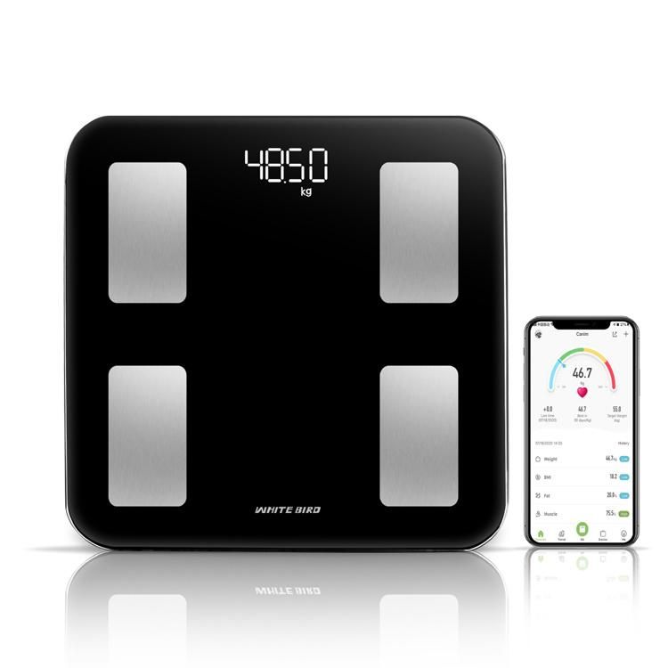 Amazon Top Seller Batteries LCD/LED Digital Wireless Calibration Glass Smart Scale Body Scale Weighing Scale