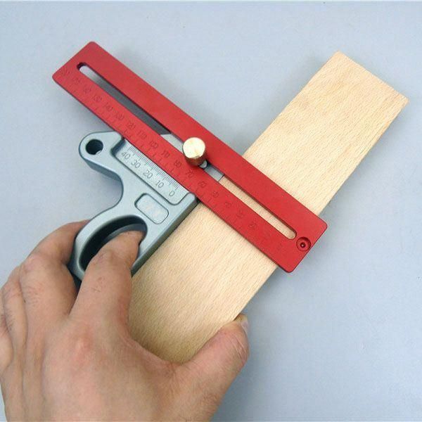 Woodworking Scriber Aluminum Alloy Angle Ruler Woodworking Scriber Woodworking DIY Tool I170992