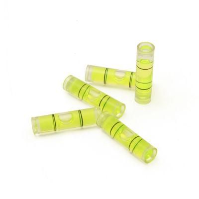 Bubble Level Round Green Tubular Glass Spirit Bubble Level Vial