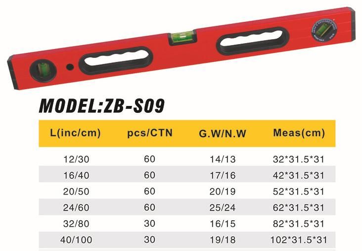 Aluminium Magnetic Spirit Leveling Rod