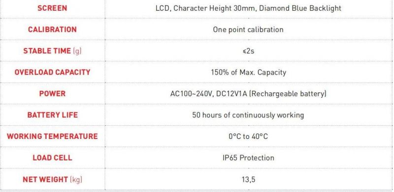 High Precision Electronic Weight Floor Bench Scale 60kg