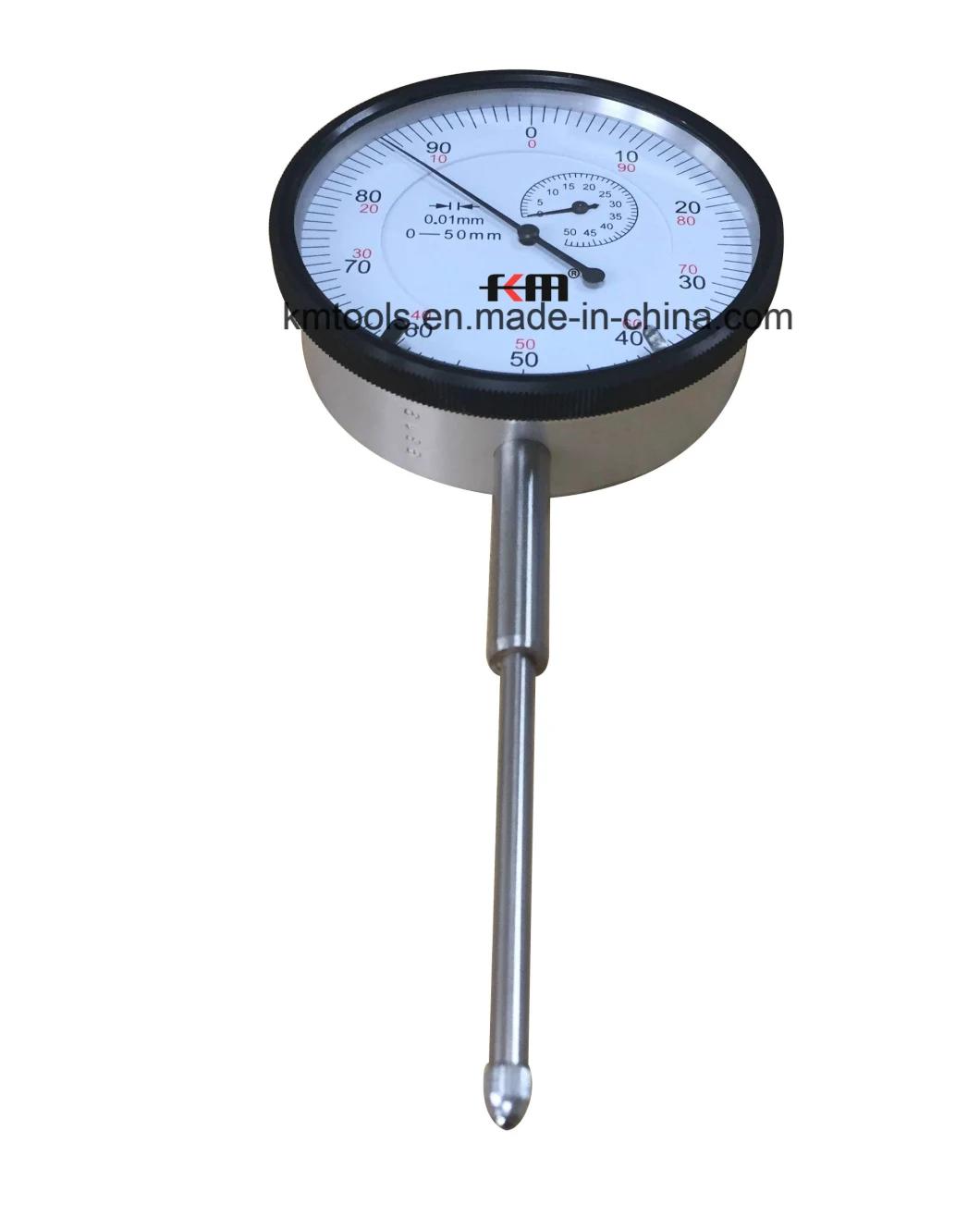 High Quality 0-50mm Mechanical Dial Indicator with 0.01mm Graduation Measuring Device