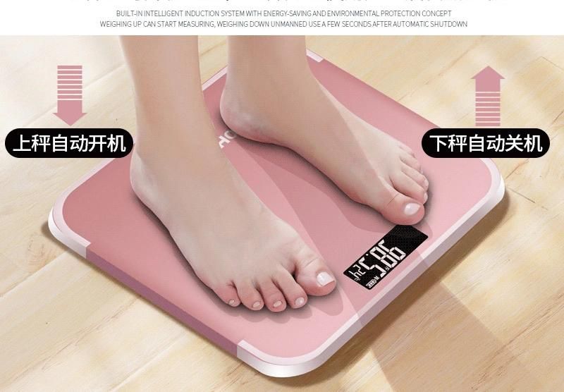 Black Backligth LCD Display Personal Scale Power by Battery