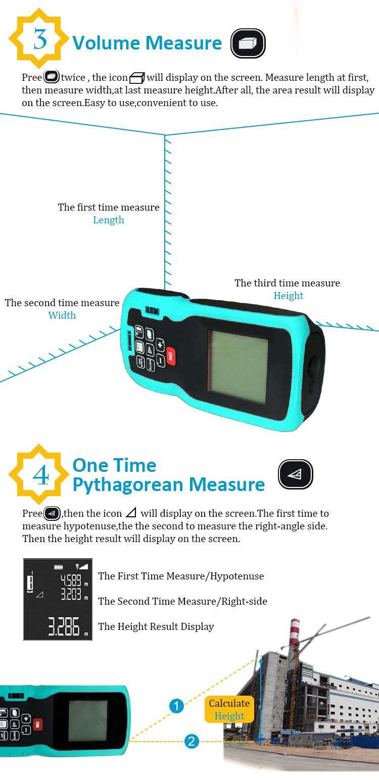 Laser Distance Meter 100m Handheld Rangefinder Prices