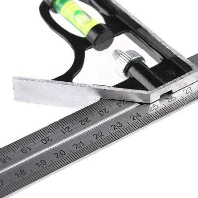Combination Ruler Level Digital Tester Adjustable Professional Resolution Stainless Steel Angle Try Square Rolling Metric Ruler