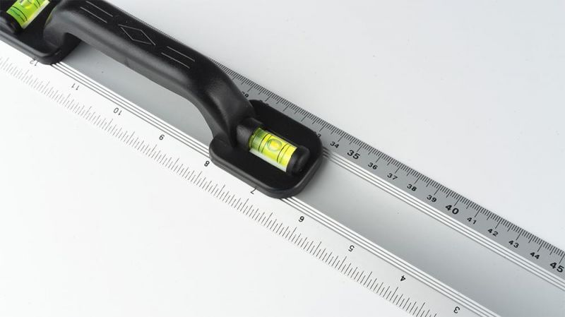 24" 600mm Hand Tools Woodworking Aluminium Level Straight Ruler