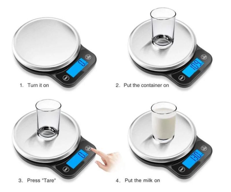 3kg Electronic Stainless Steel Weighing Pan Digital Coffee Scale