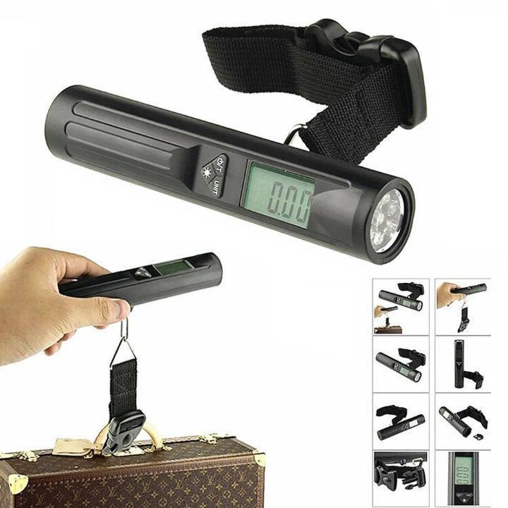 Digital Home LED Flashlight Handheld Suitcase Bag Scale
