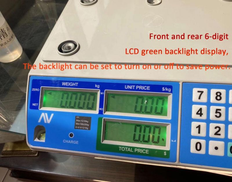 OIML Digital Scales of Pricing electronic Scales with Cash Register