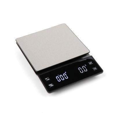 OEM Stainless Steel Timing Multifunctional Smart Kitchen Scale Coffee Scale