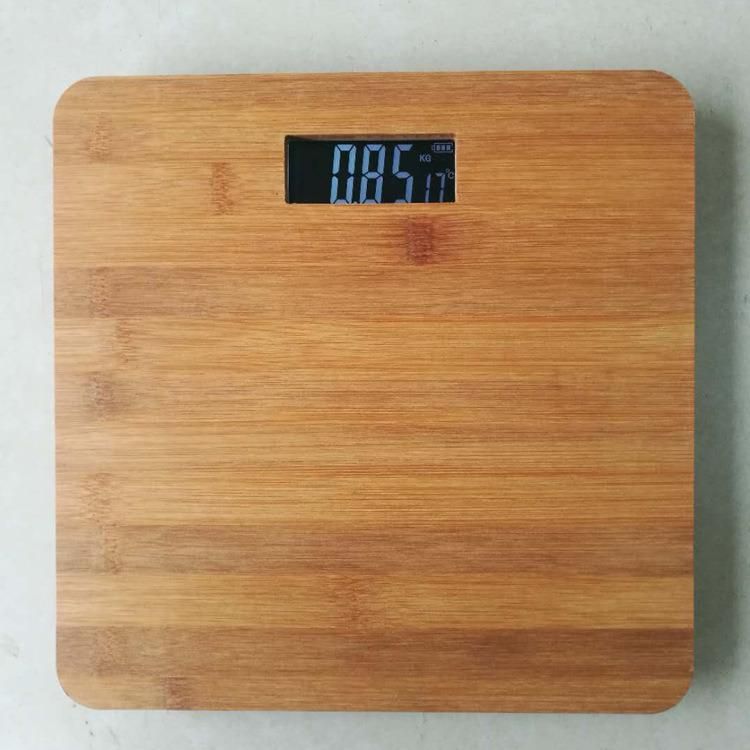 Eco-Friendly High Accuracy 180kg Smart Personal Electronic Digital Body Bamboo Bathroom Weight Scale