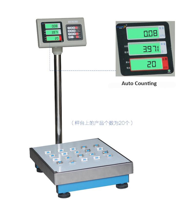 Electronic Counting Platform Scale Capacity 20 to 500kgs