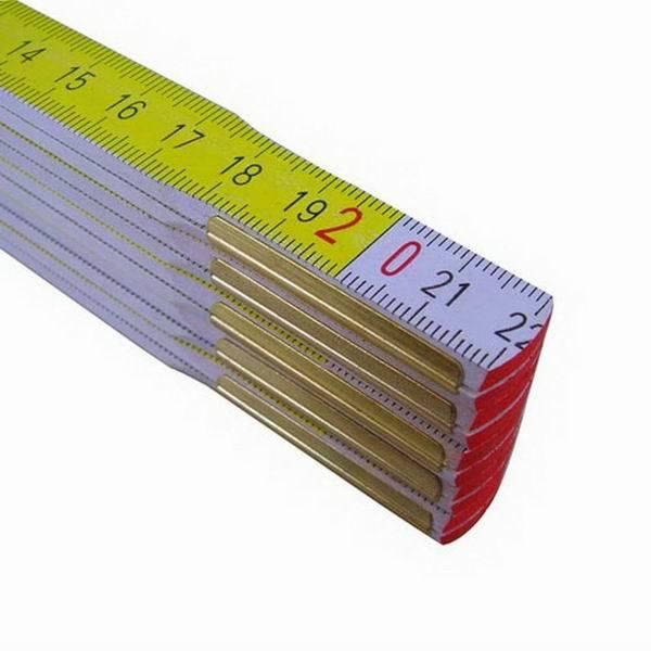 Double Color German Type Beech Wooden Ruler 2 Meter 10 Folds Mte4003