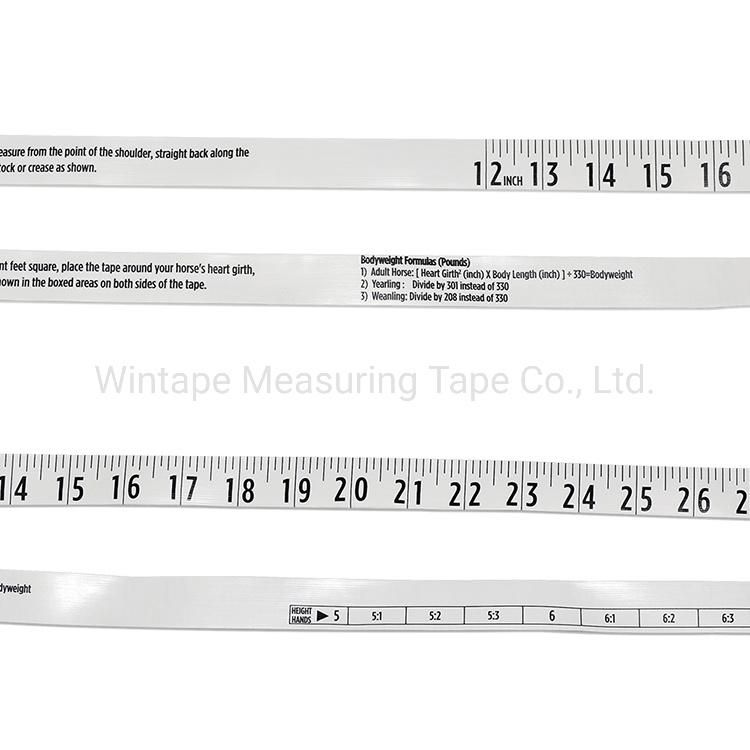 Custom Printed Horse Measure Use of Measuring Weight Lbs