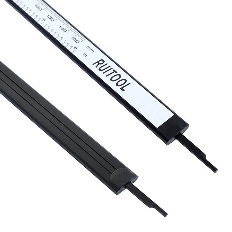 Ruitool Plastic Digital Caliper 150mm Large Screen Electronic Vernier Caliper Carbon Fiber Metric Inch