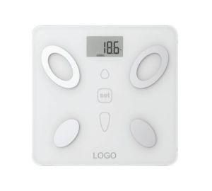 Glass Platform Electronic Body Fat Scale with Full Base