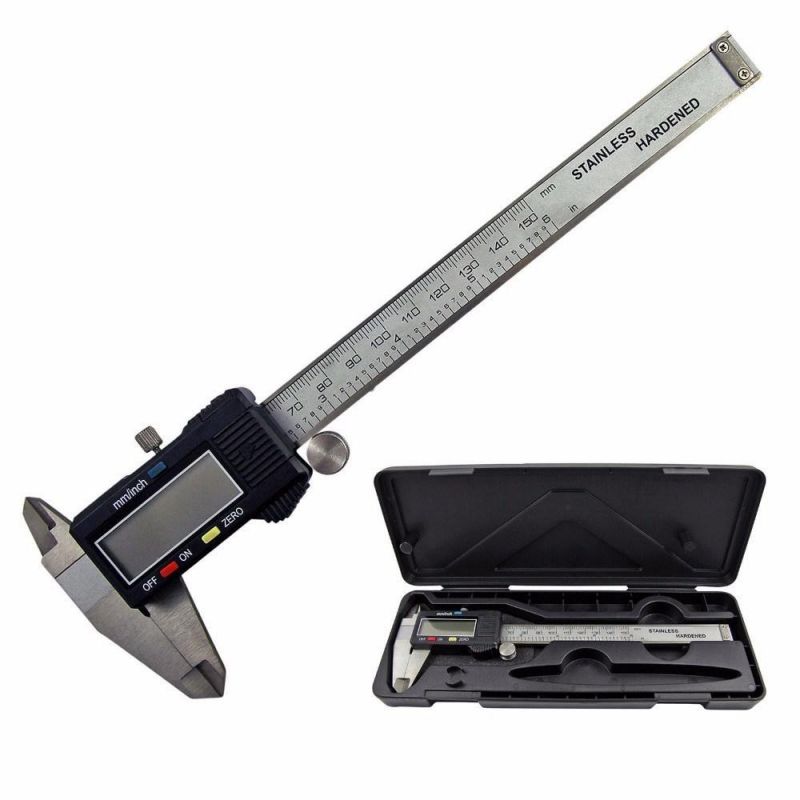 High Quality Popular Inch Metric 6" 150mm Digital Caliper 75/100/150/200/300mm