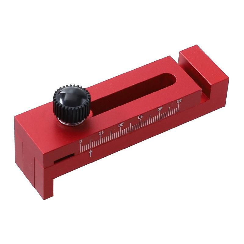 Woodworking Saw Seam Gauge Ruler Aluminum Alloy Gap Measurement Tool Feeler Gauge Wood Tenon Ruler Saw Seam Adjuster Saw Gauge