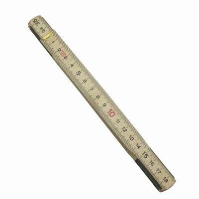 1 Meter 6 Folds Birch Wood Folding Ruler Mte4012