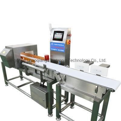 Online Scale Conveyor Belt Metal Detector with Check Weight Machine for Food Industry