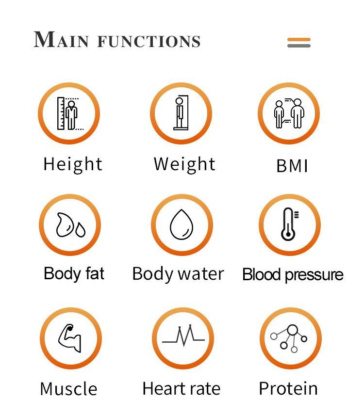 Hot Sale Custom Supporting Height and Weight Machine Body BMI Scale Machine with 19 Inch Ads Screen