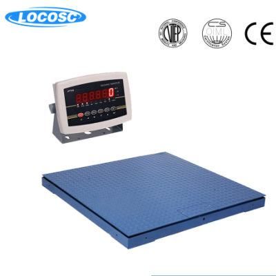 Ce Approval 1000kg 1t 5t 10t Locosc Stainless Steel Low Profile Floor Scale with Frame