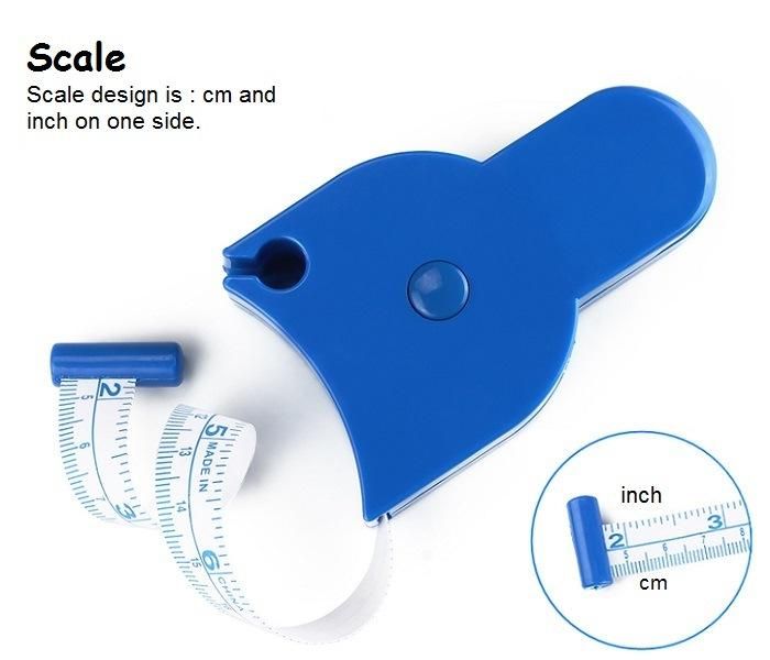 Blue Customized Fitness Body Circumference Waist Measuring Device