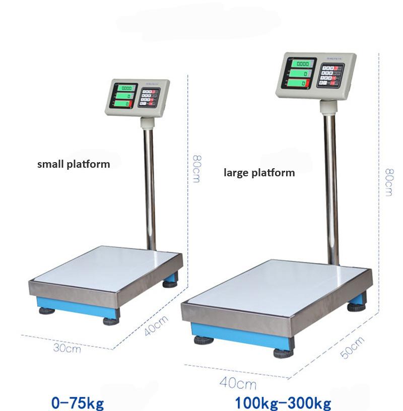 Electronic Counting Platform Scale Capacity 20 to 500kgs