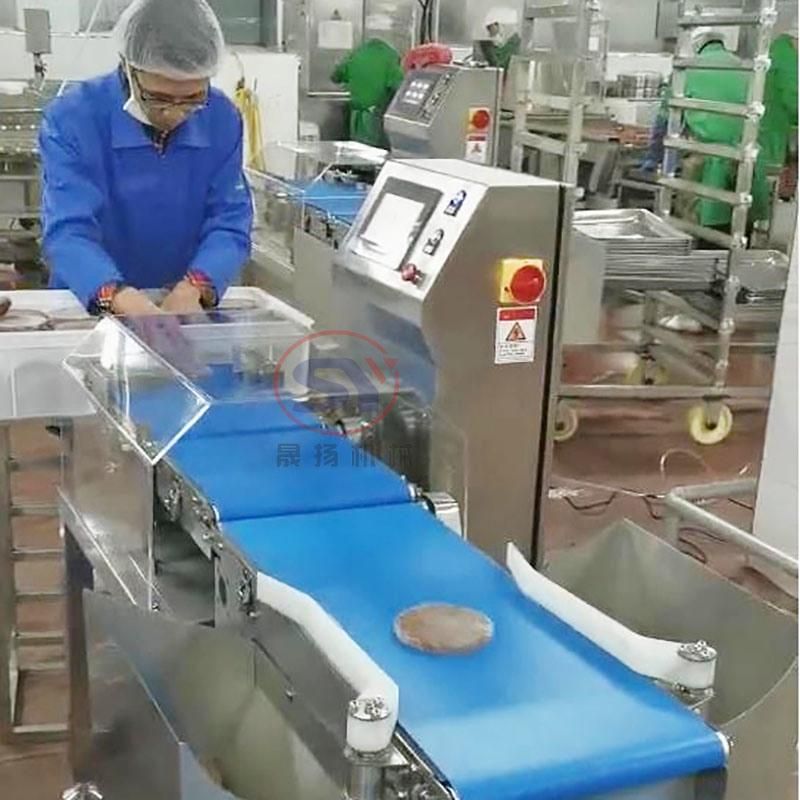 Food Grade Conveyor Belt Weight Grading Checking Machine Checkweigher