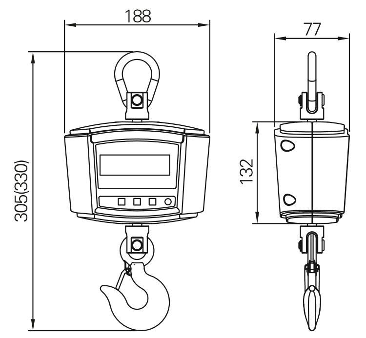 Corrosion-Resisting High Strength Wireless Digital Crane Scale