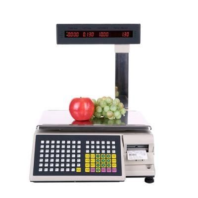 Electronic Platform Scale 30kg Barcode Printing Price Computing Scales for Supermarkets