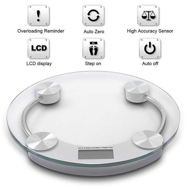 Body Scales 180kgs Circular 33cm Diameter Big Size Weighting Scales