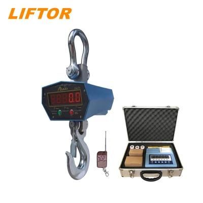 Liftor Heavy Duty Hanging Crane Scale LCD Display Weighing Scale 3 5 10 20 30 Ton Electric Digital Crane Scale