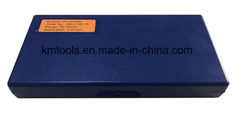 50-75mm Ratchet Stop Outside Micrometer Measuring Instruments